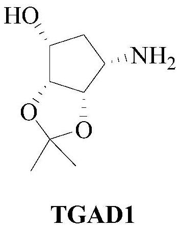 Preparation method of ticagrelor key chiral intermediate isomer impurity TGAD1