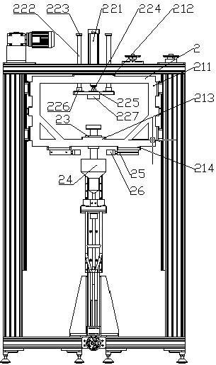 Impact strength testing machine for axillary crutch