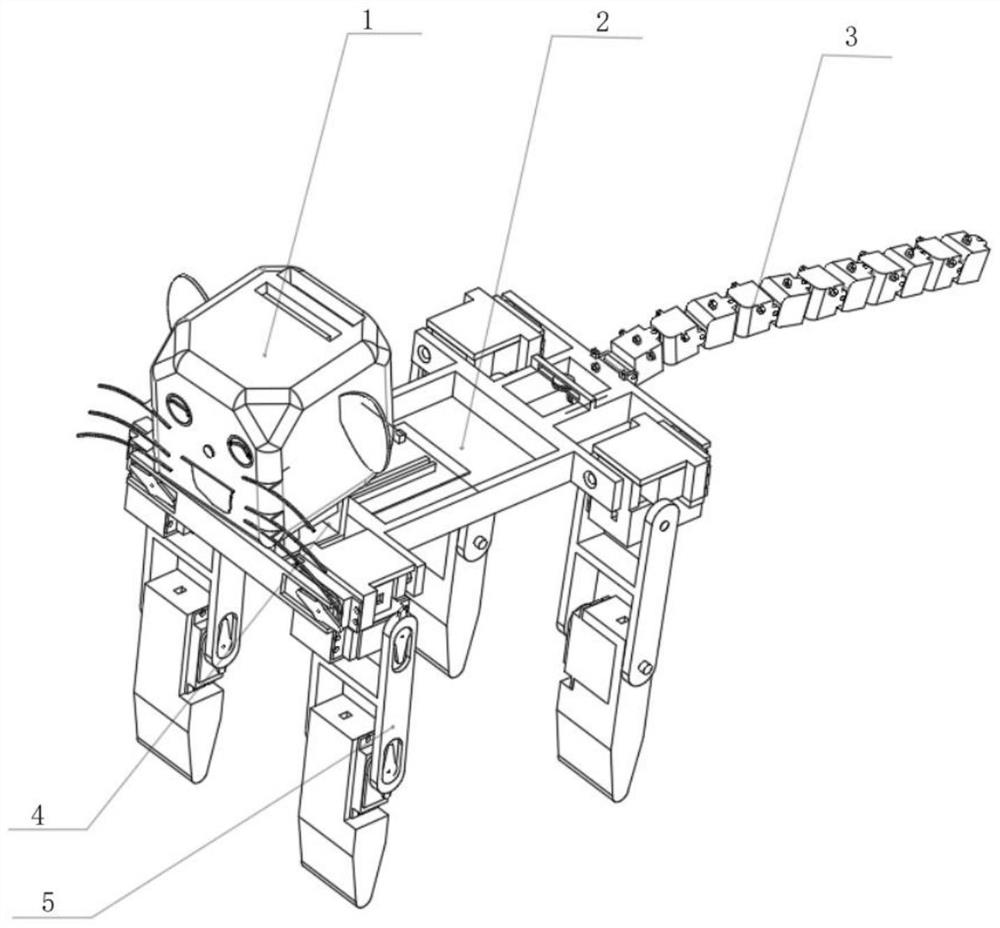 Bionic quadruped robot with single-axis two-degree-of-freedom structure