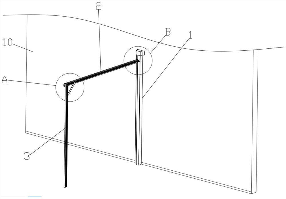 Wall-attached type airing device