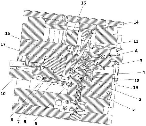 A Split Slider Structure with Stroke Limitation