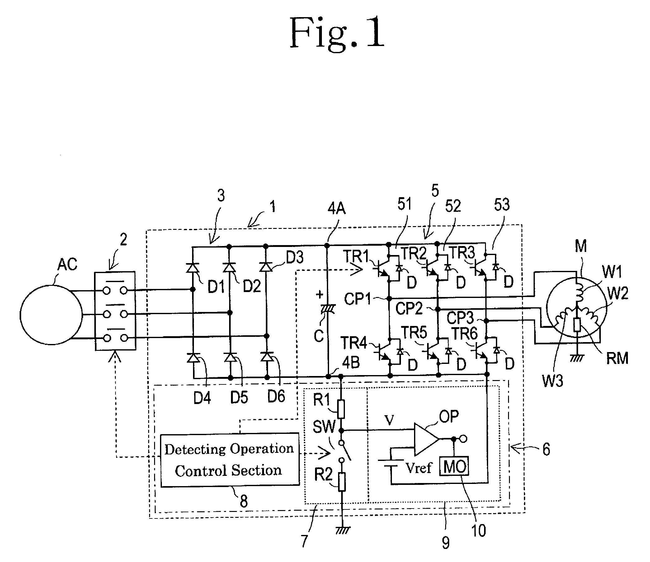 Motor control system including electrical insulation deterioration detecting system