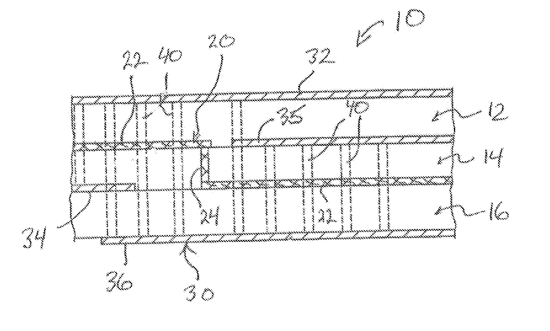 Shielded RF Transmission Lines in Low Temperature Co-fired Ceramic Constructs and Method of Making Same
