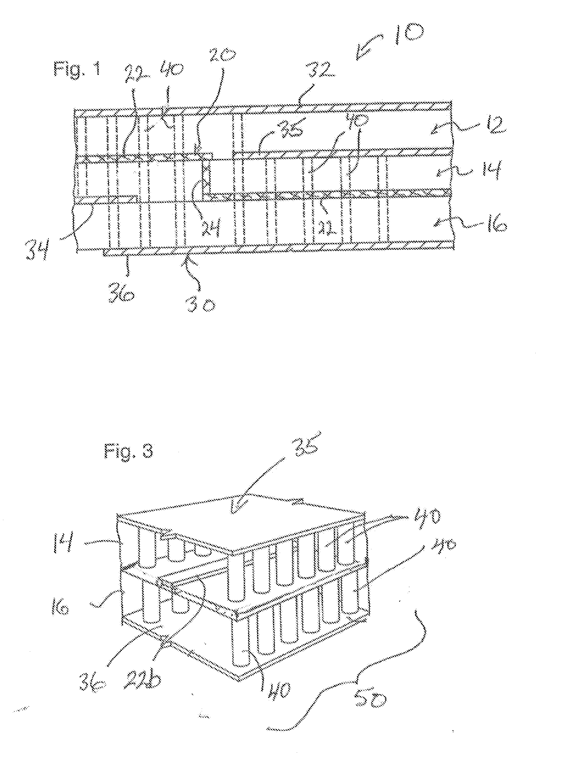Shielded RF Transmission Lines in Low Temperature Co-fired Ceramic Constructs and Method of Making Same