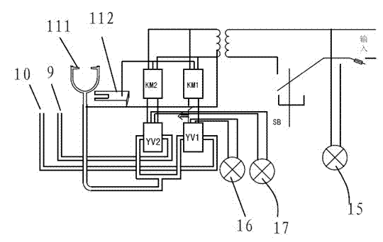 Self-controlled heating welding electric circuit device