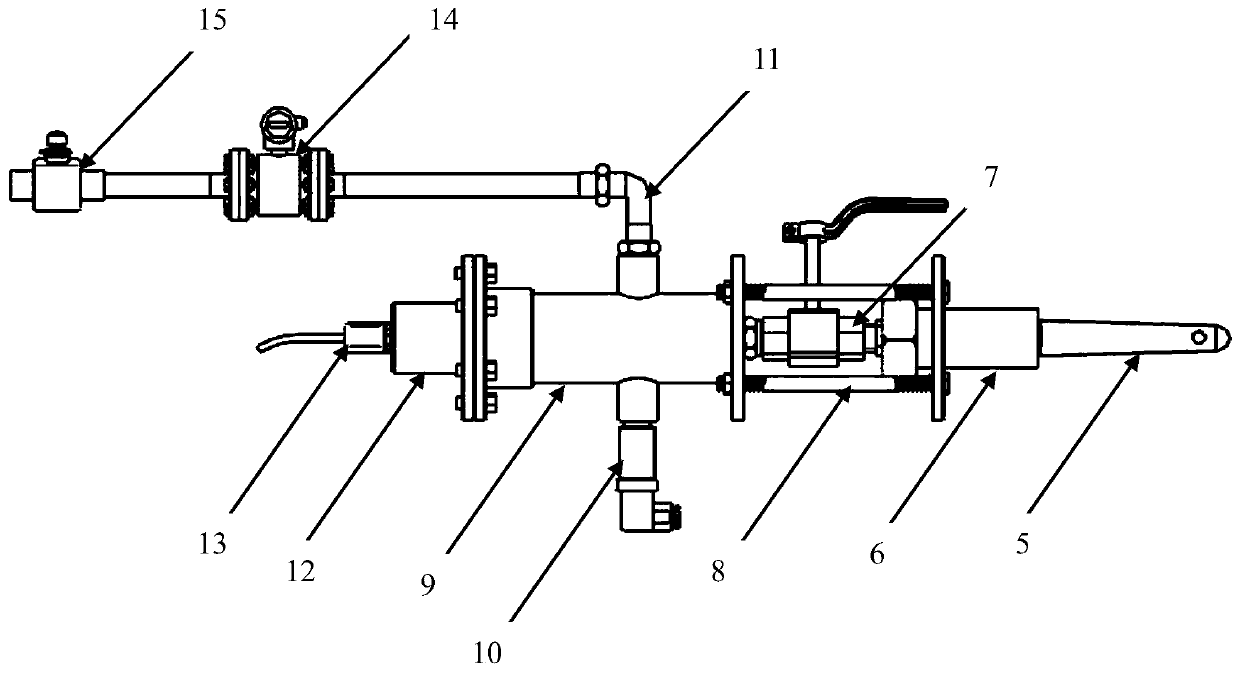 A hydroelectric unit efficiency test device and optimized measurement method