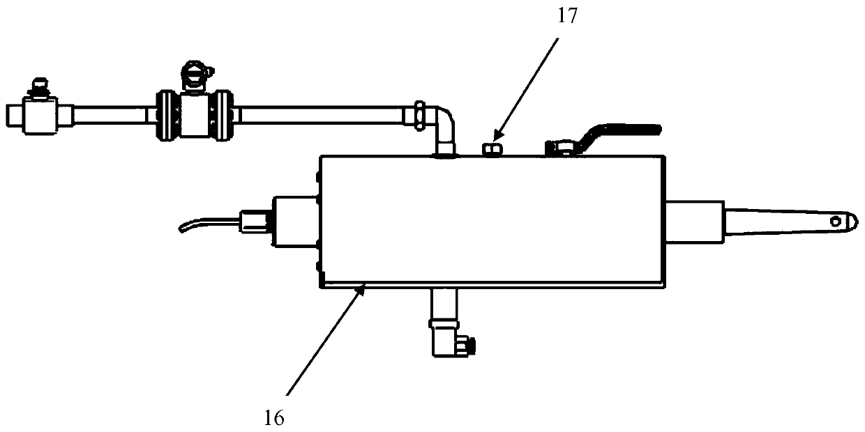 A hydroelectric unit efficiency test device and optimized measurement method