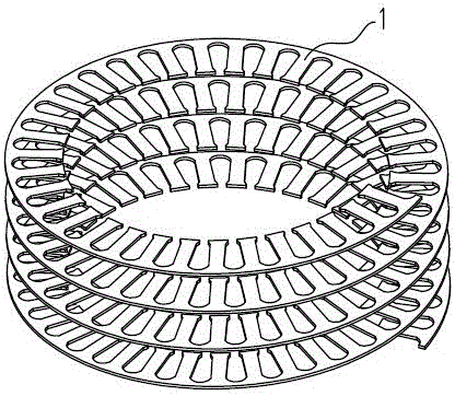 Improved structure of stator iron core
