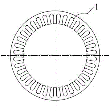 Improved structure of stator iron core