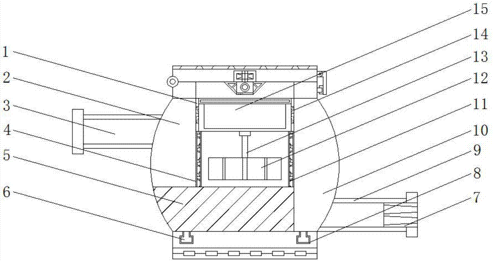 Shell mounting device of water meter