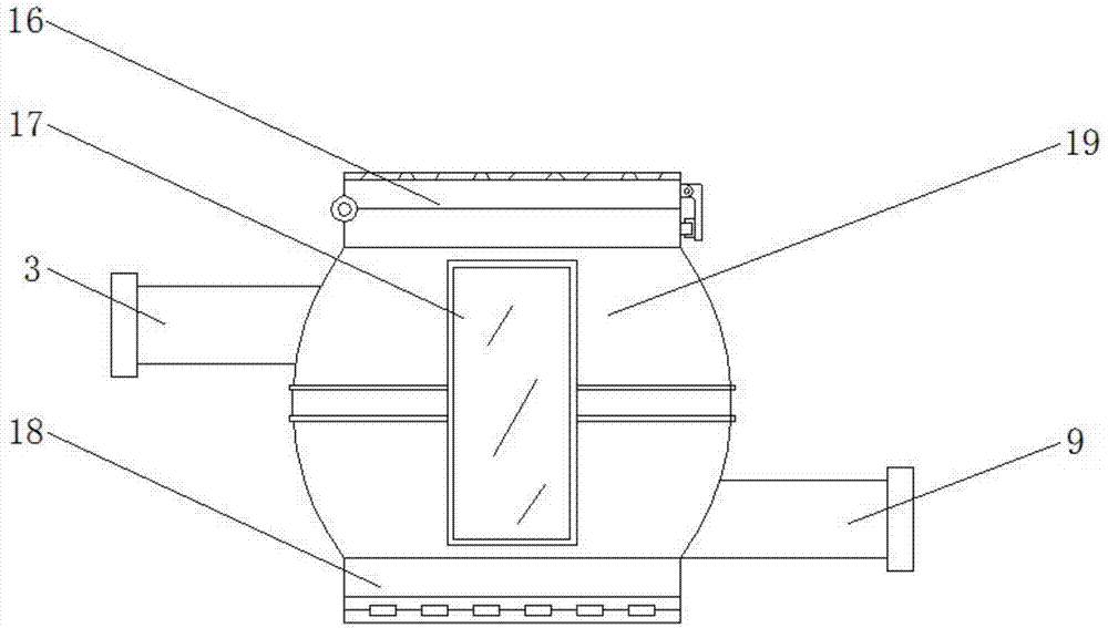 Shell mounting device of water meter