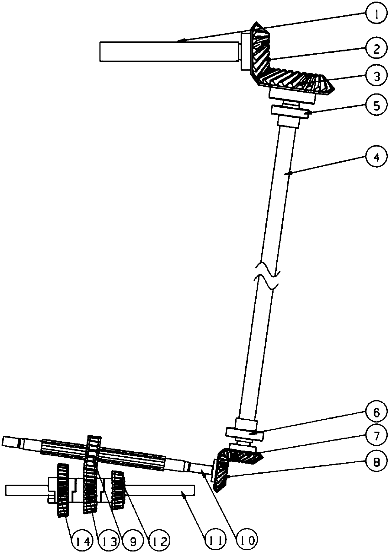Bicycle shaft multi-stage transmission internal speed variator