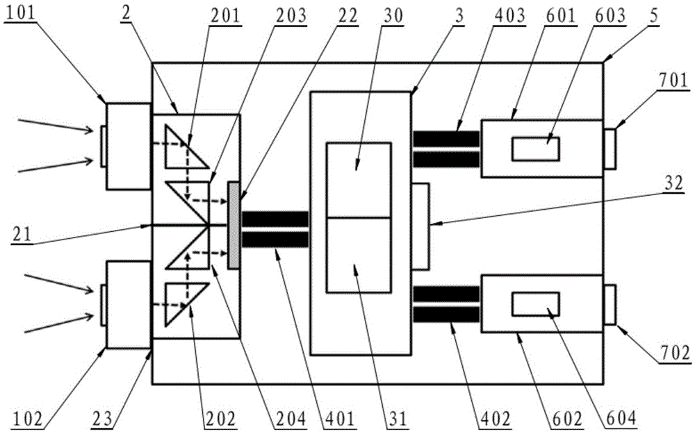 Stereo vision camera with double-lens single sensor