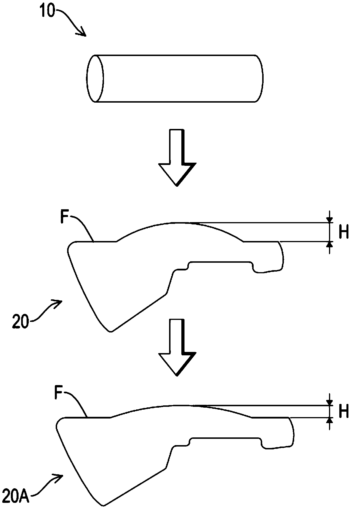 Manufacturing method for densifying local structure of forged ball head and ball head produced by the method