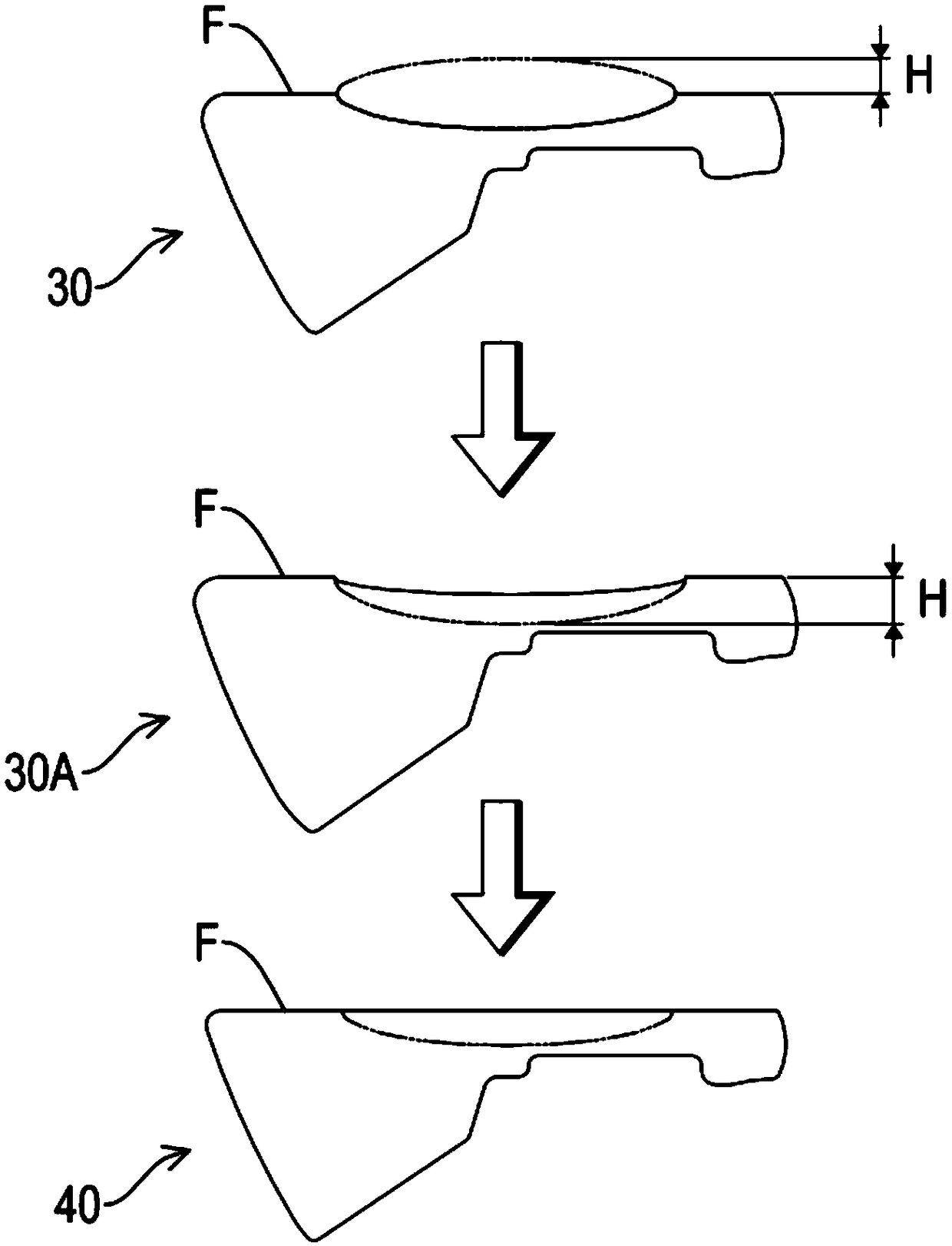 Manufacturing method for densifying local structure of forged ball head and ball head produced by the method