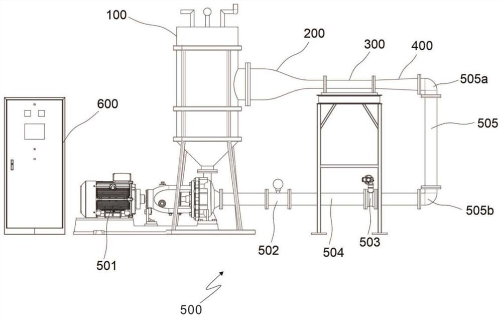 Venturi type high-speed cavitation water tunnel testing device