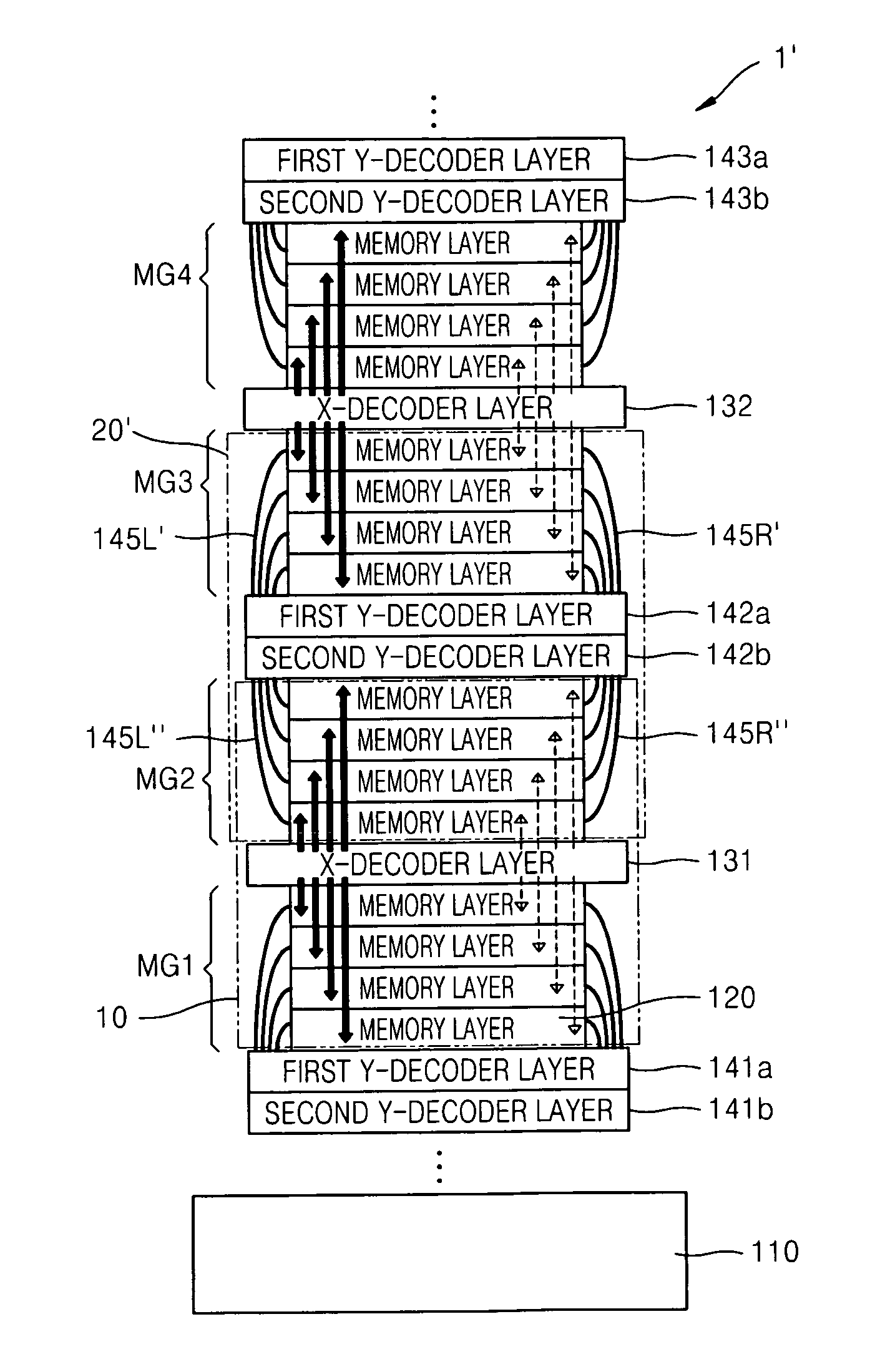 Stacked memory devices