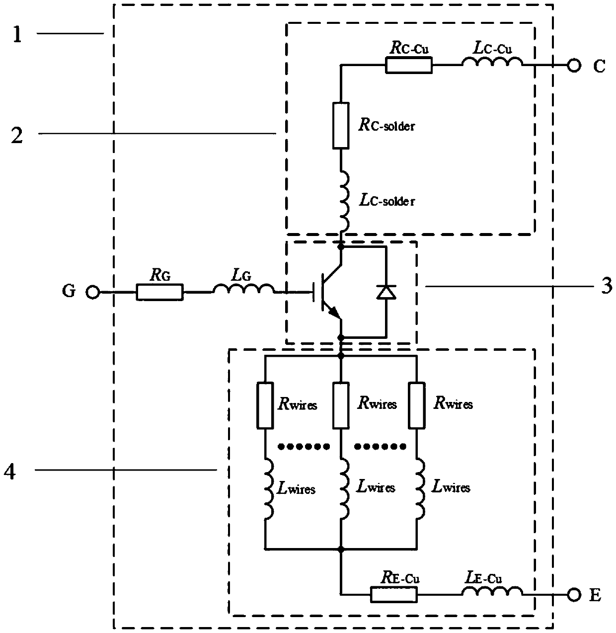 Insulated gate bipolar transistor junction temperature measuring method