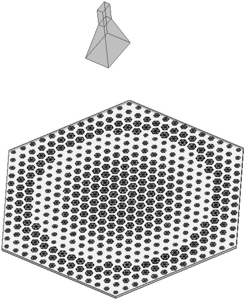 Micro-strip reflective array antenna with honeycomb-like unit arrangement