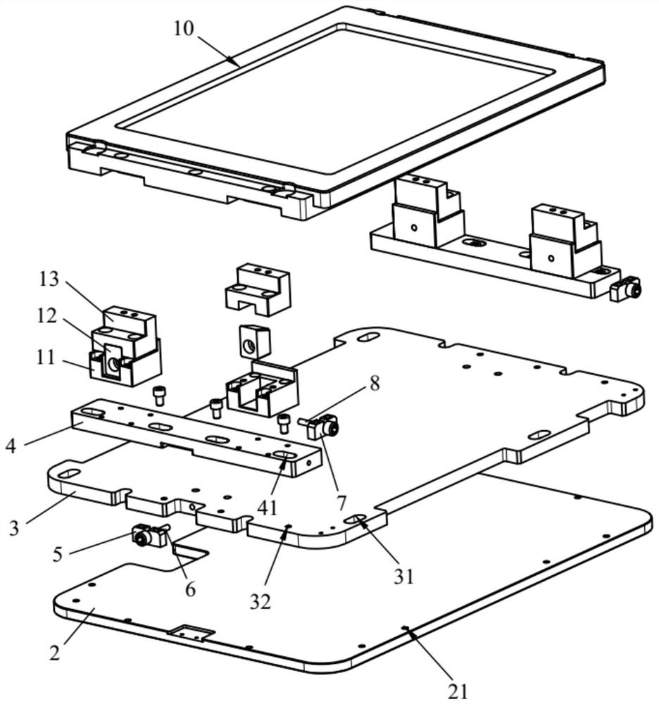 Crimping jig pressure balance adjusting mechanism and crimping test device