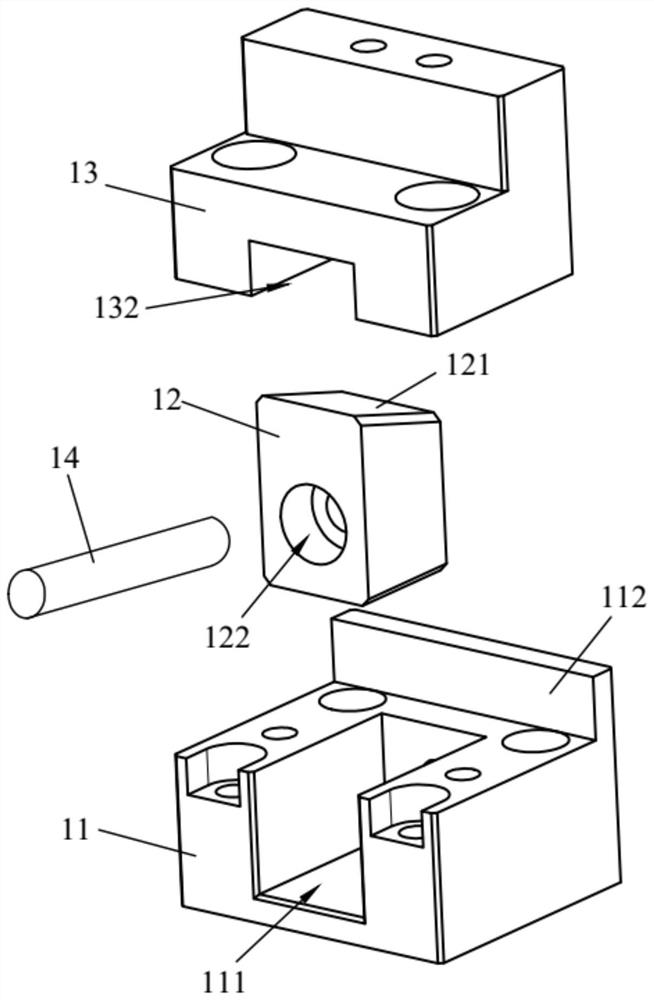 Crimping jig pressure balance adjusting mechanism and crimping test device