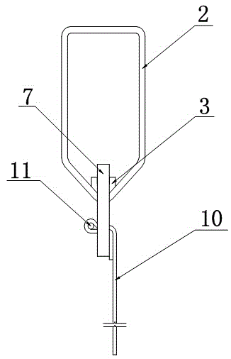 Heat insulation lifting head applied to band type lifting bracket of air pipe and method for mounting air pipe