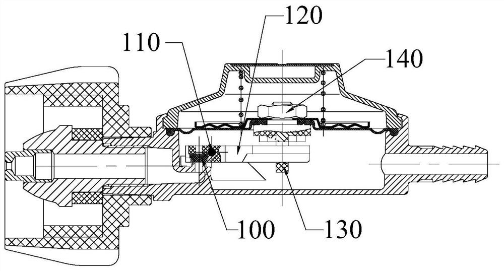 Fuel gas pressure adjusting device