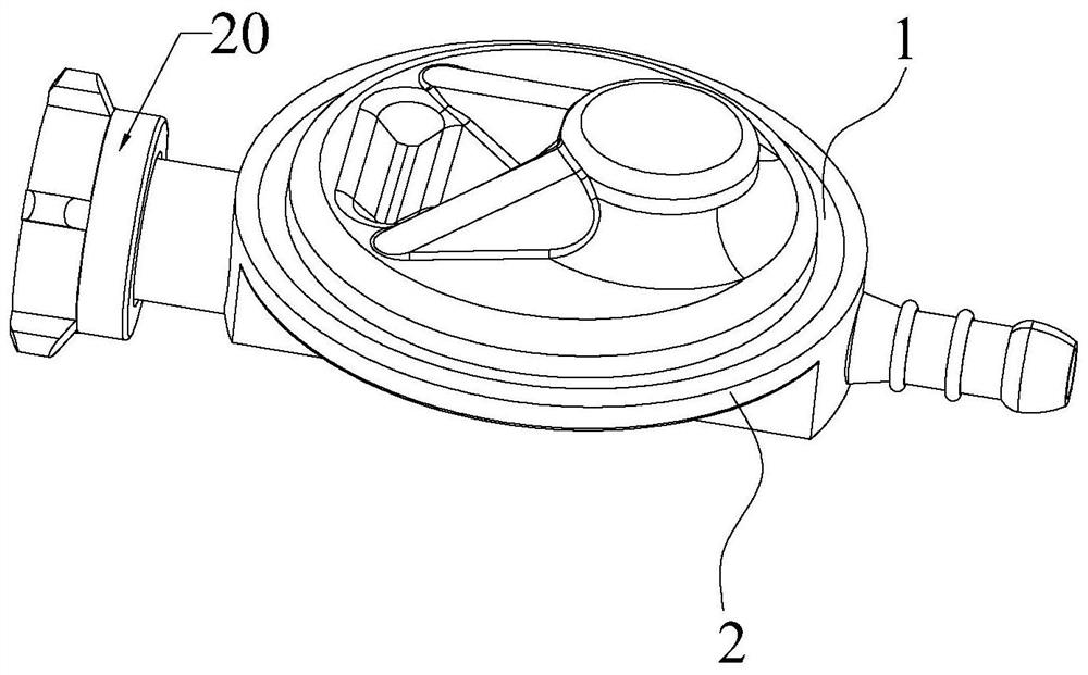 Fuel gas pressure adjusting device