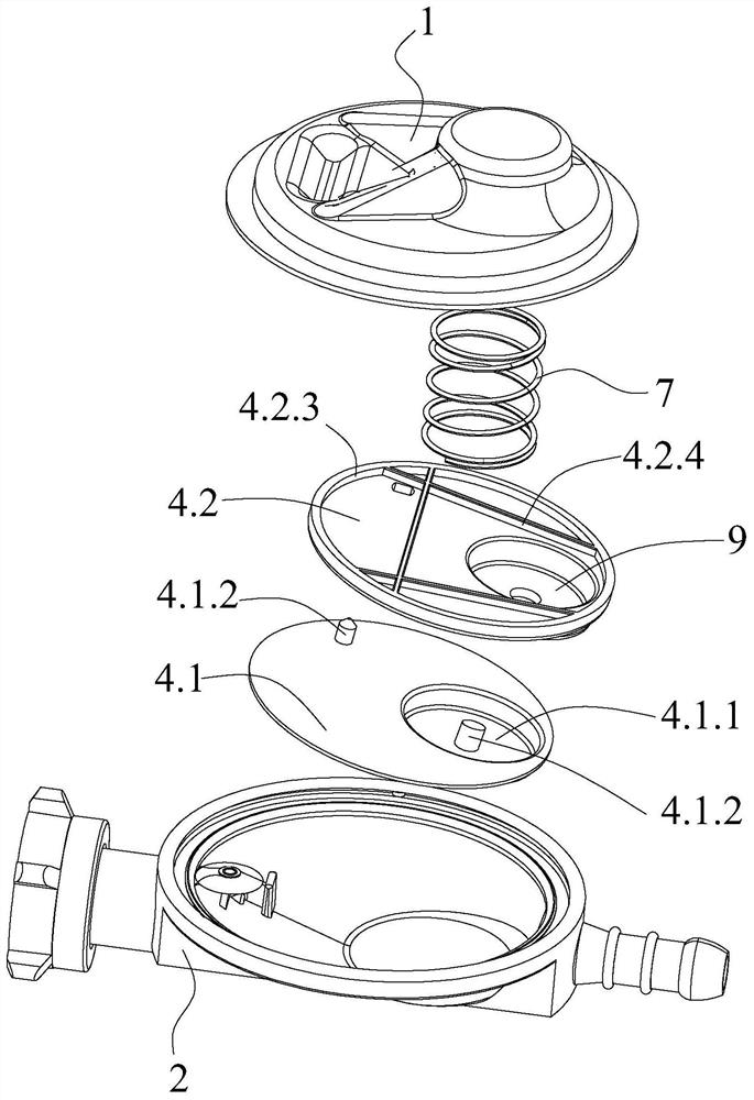 Fuel gas pressure adjusting device