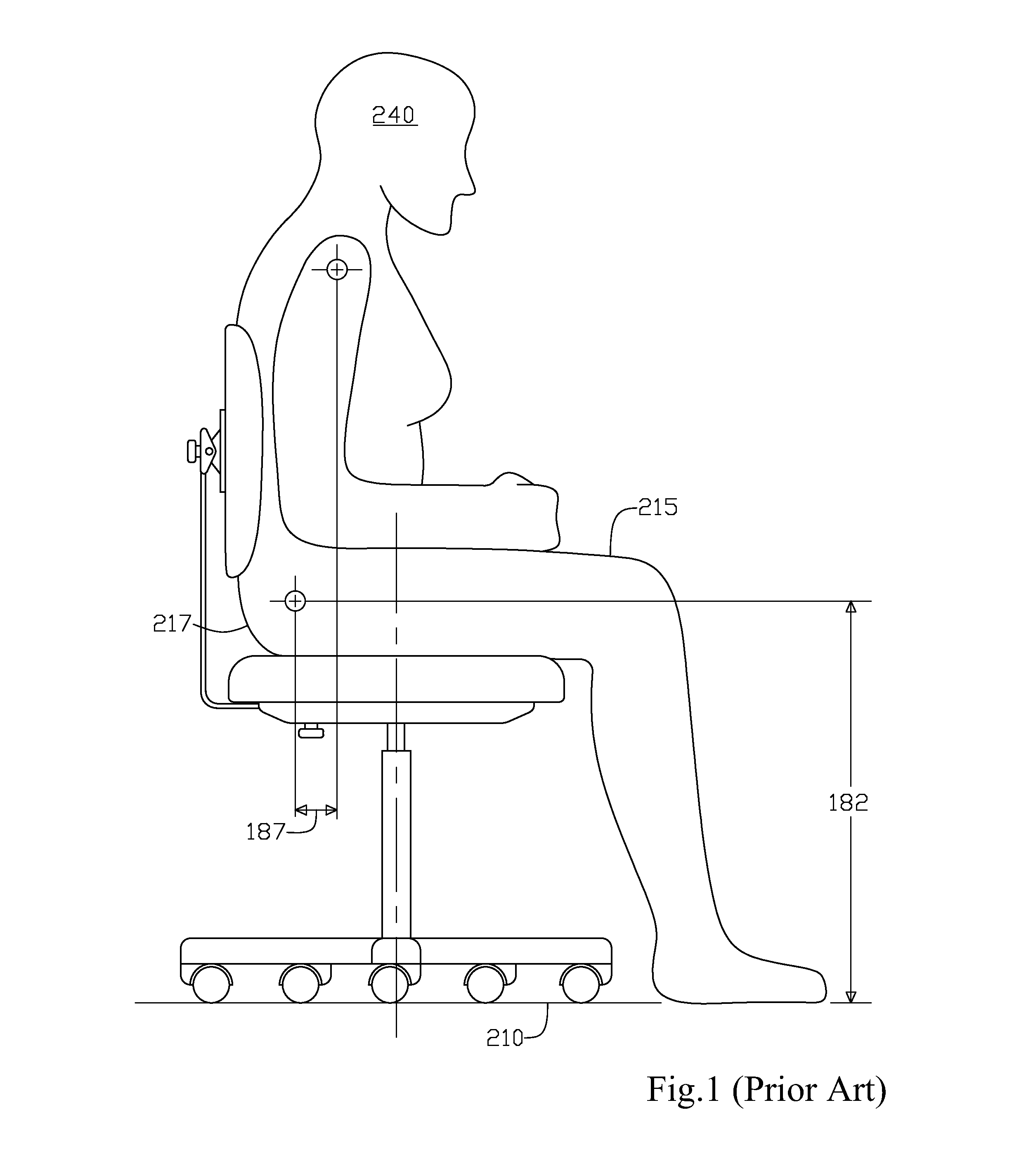 Ergometric chair apparatus