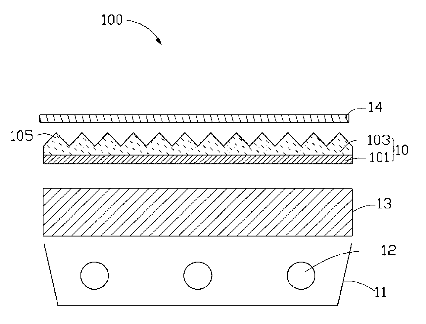 Backlight module and an optical target thereof