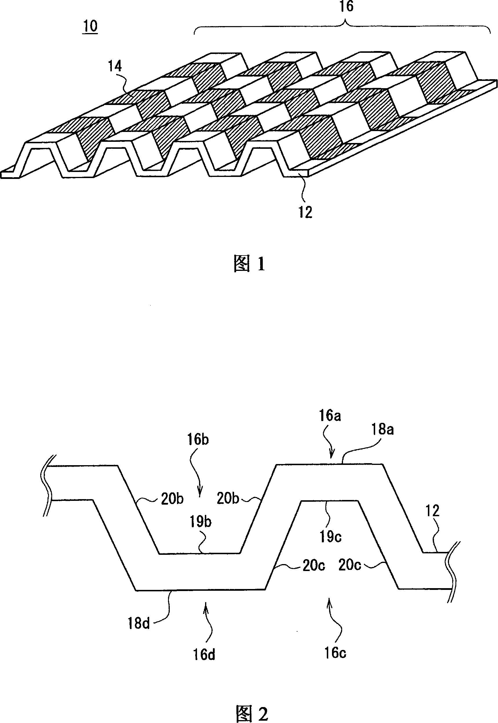 Metallic bipolar plate for fuel cells, and fuel cell comprising the same
