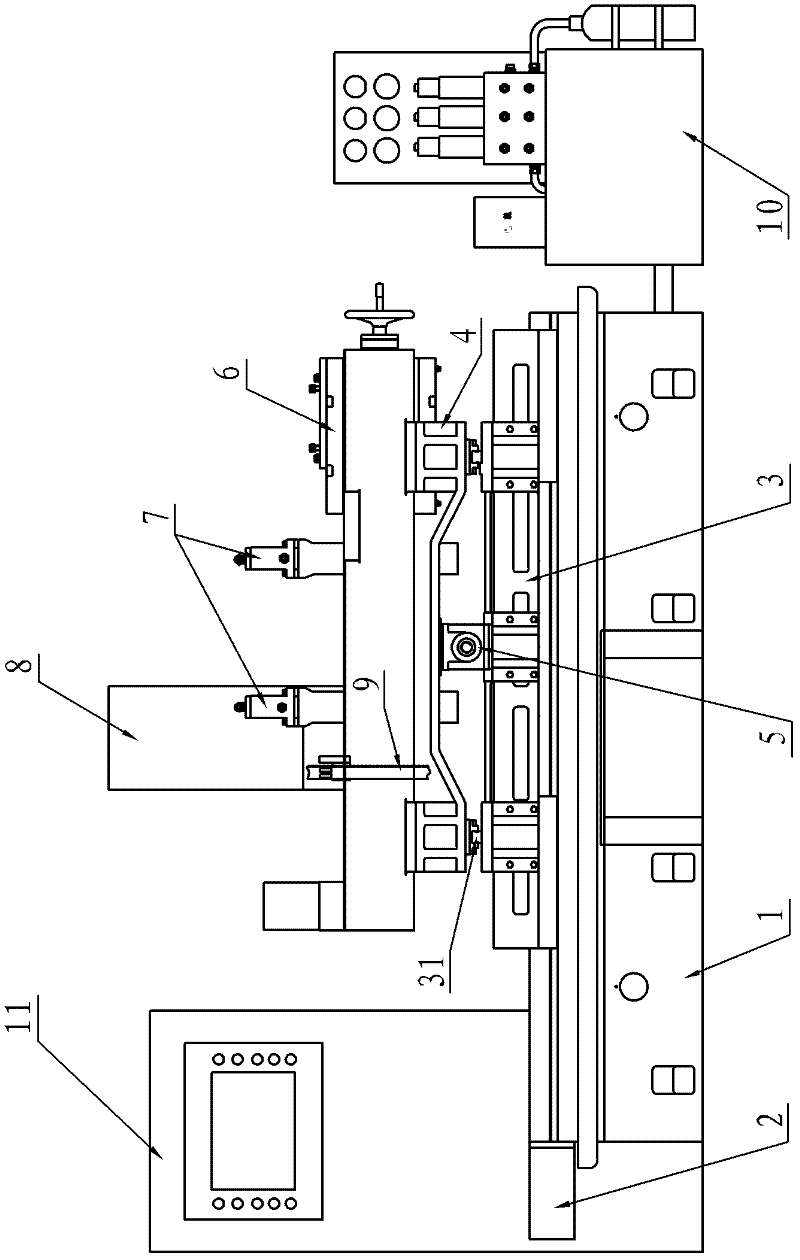 Silicon rod self-centering synchronous clamping device