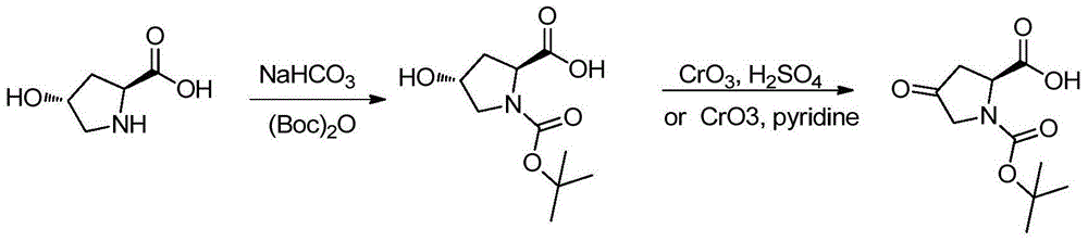 Method for synthesizing 4-oxo-L-proline derivative