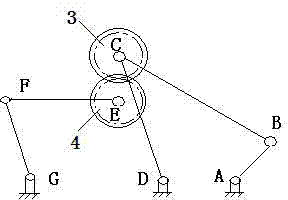 Opening device applied for weaving twilled satin