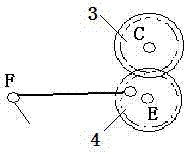 Opening device applied for weaving twilled satin