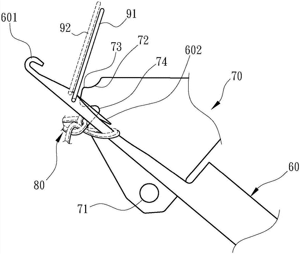 A method of knitting a yarn-changing plated ring by knitting one side of the technical front on a flat knitting machine