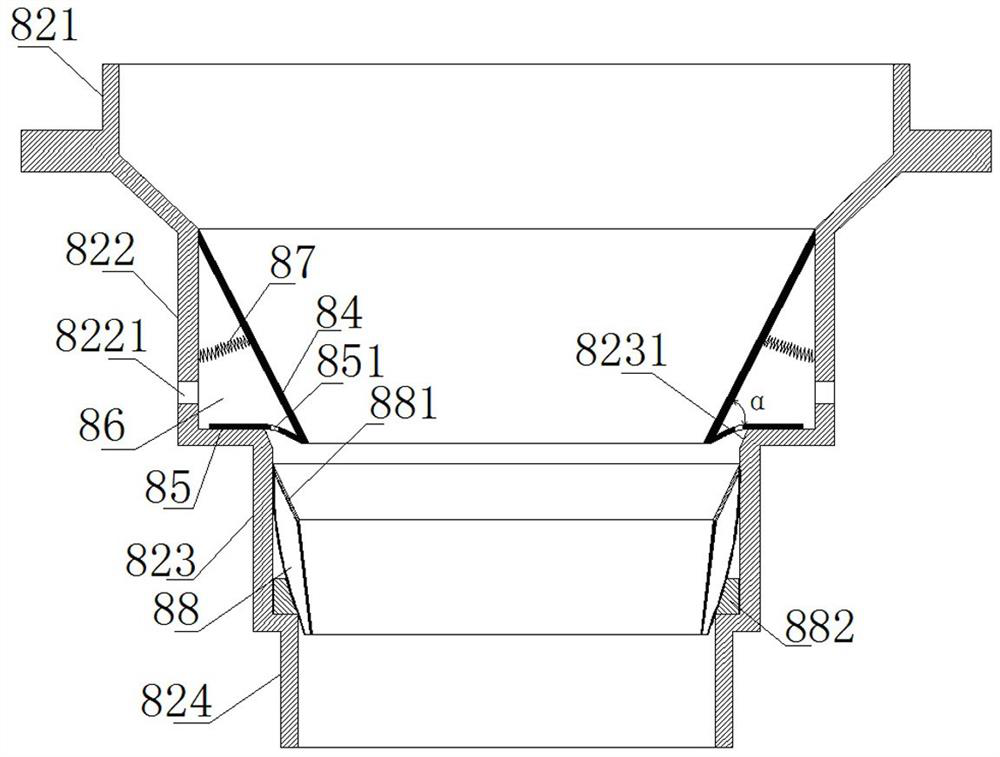 Toilet structure composed of riser embedded parts and its construction method