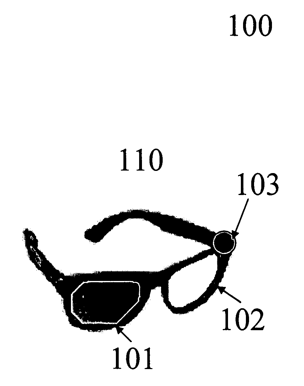 System and method for pulfrich filter spectacles