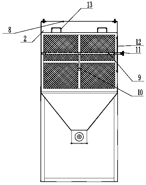 Cremation machine tail gas spark blocking device and method
