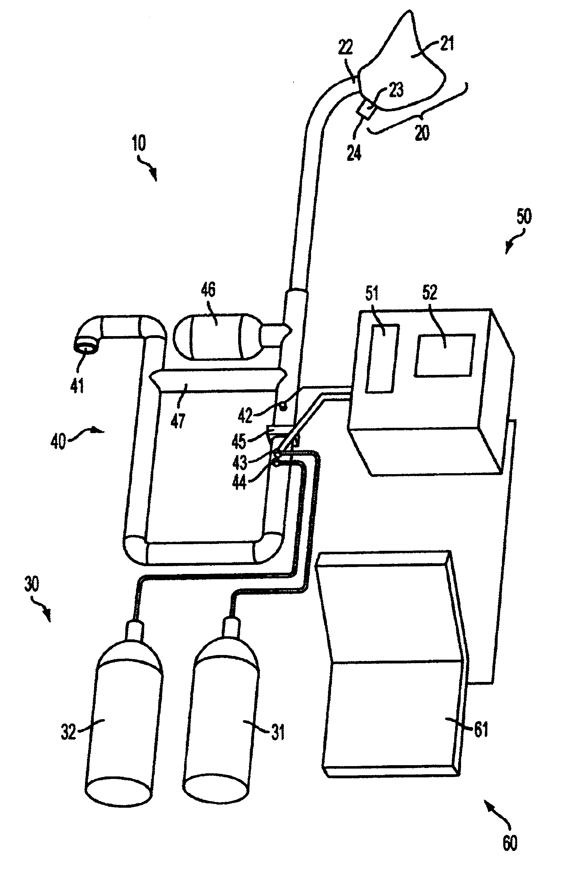 Reduced-oxygen breathing device
