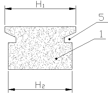 Basement construction method and plug type bearing platform structure