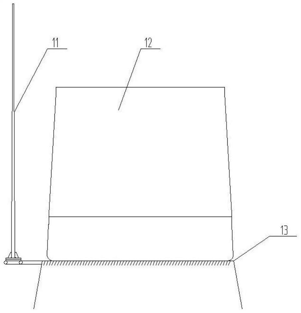 Lightning rod device of rotary radar and integration method thereof