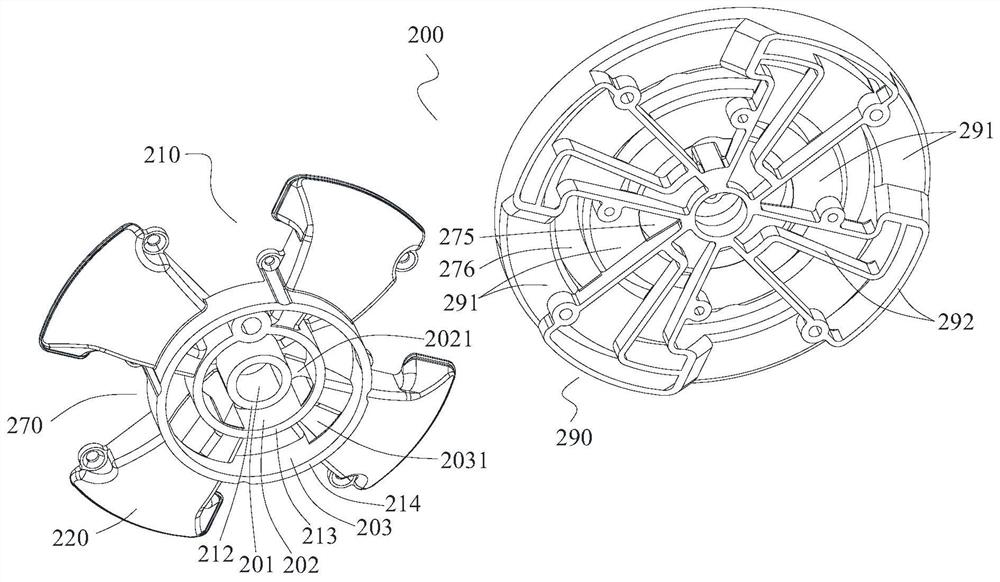 Gas distribution disc, combustor and gas stove