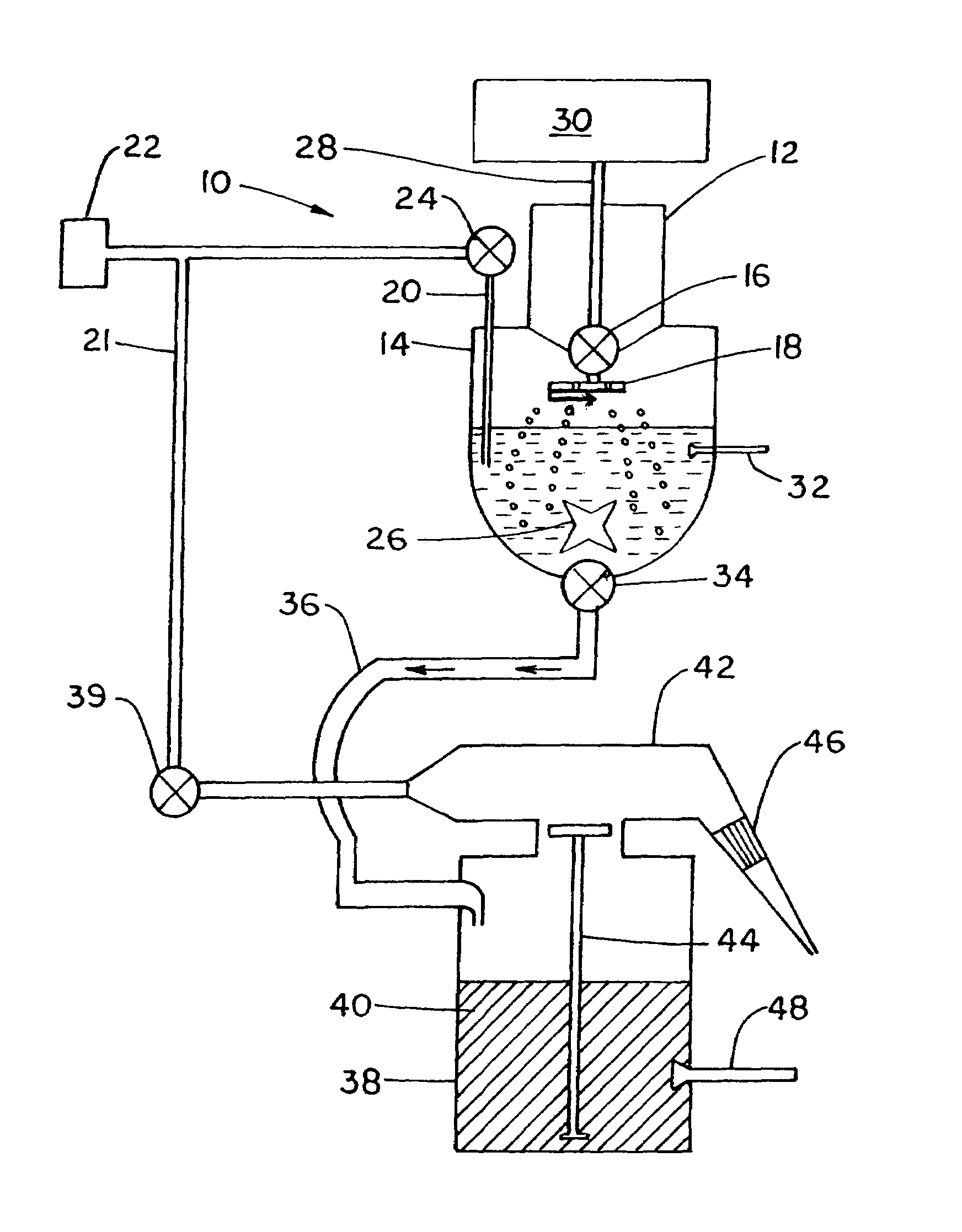 Apparatus for mixing and dispensing powder