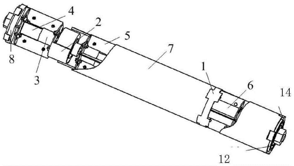 Adjusting method of built-in mechanical on-line dynamic balancing system of main shaft