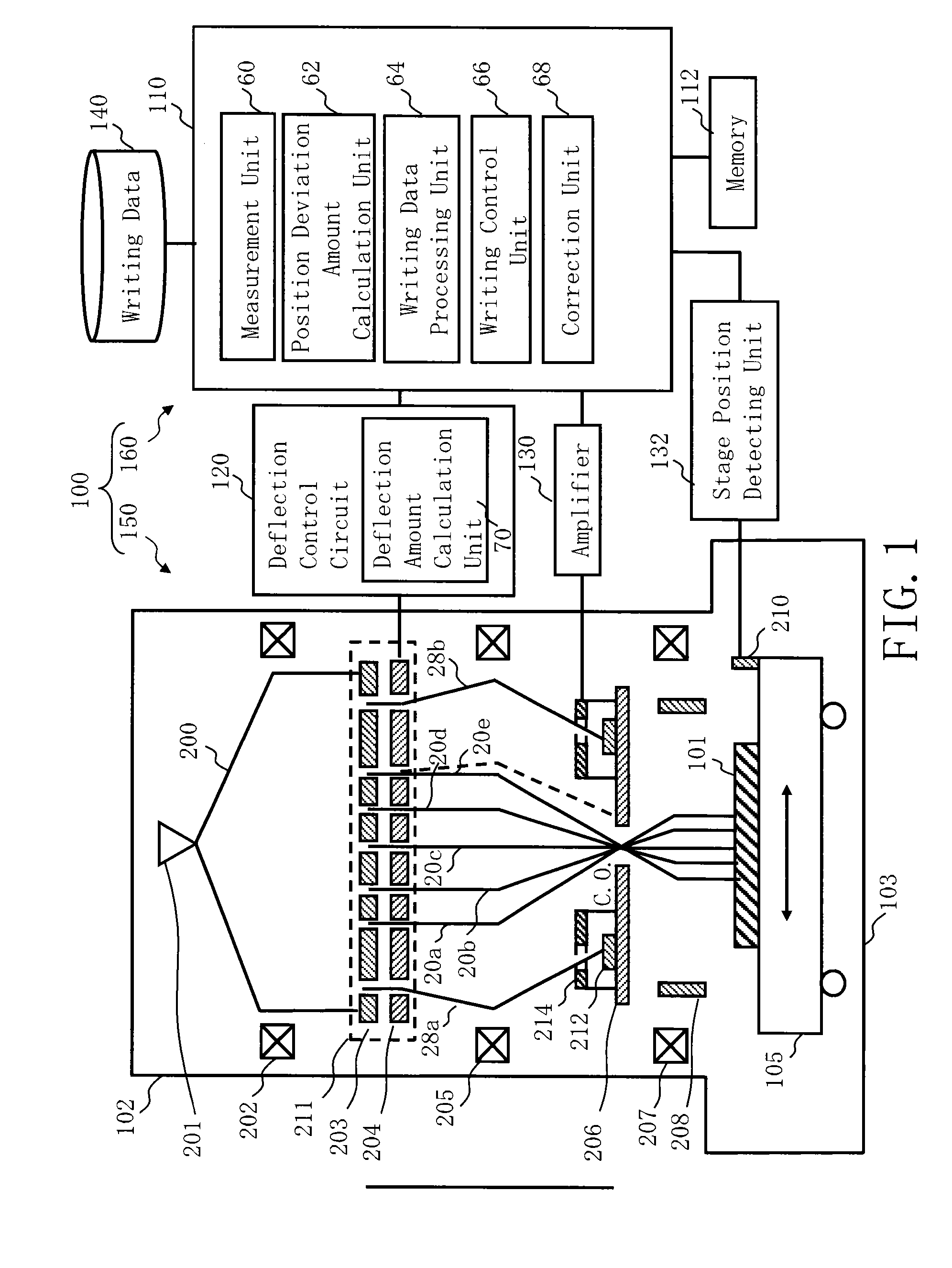 Multi charged particle beam writing method, and multi charged particle beam writing apparatus