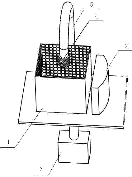 Device and method for measuring force chains of particle deposits