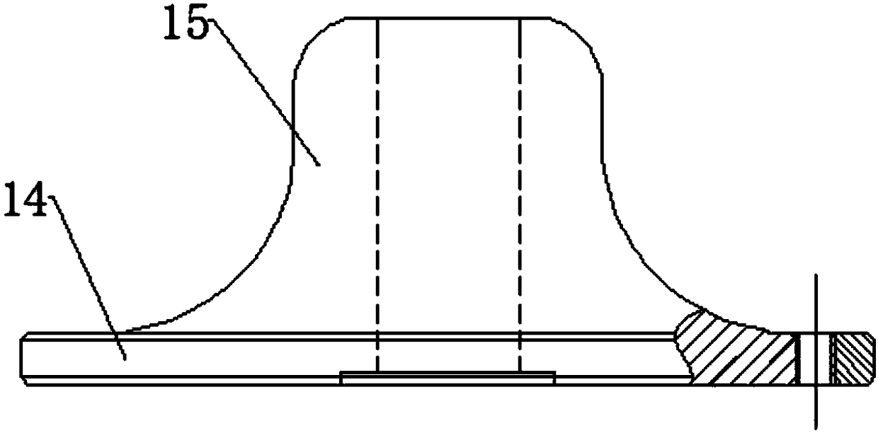 Flywheel seat for centrifugal collision crusher and centrifugal collision crusher