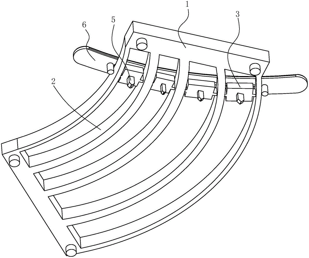 Wood arc texture curving device